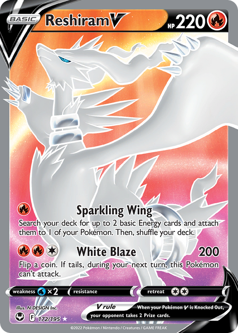 Reshiram V (Full Art) - 172/195