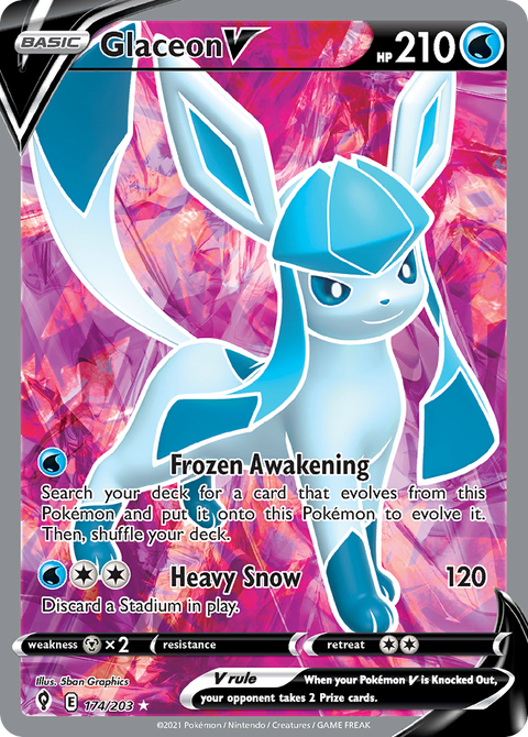 Glaceon V (Full Art) - 174/203