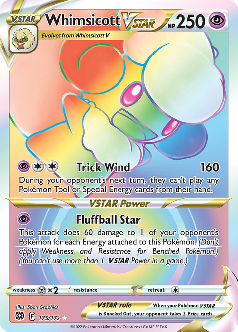Whimsicott VSTAR (Secret) - 175/172