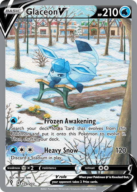 Glaceon V (Alternate Art Full) - 175/203