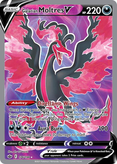 Galarian Moltres V (Full Art) - 176/198