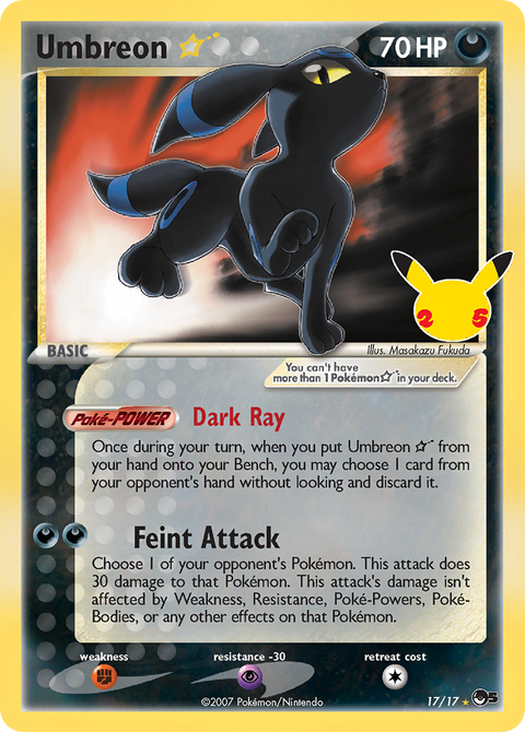 Umbreon Star - 17/17 (Celebrations)