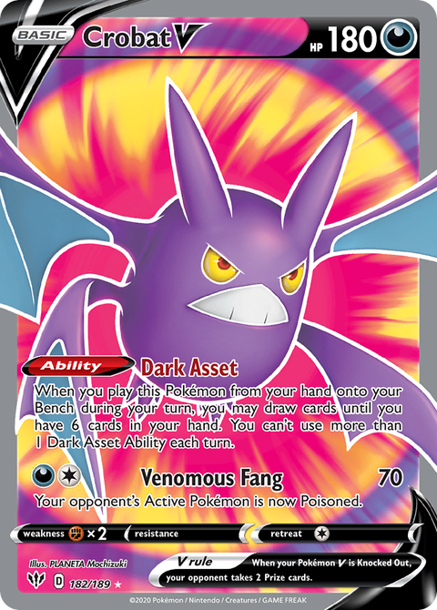 Crobat V (Full Art) - 182/189