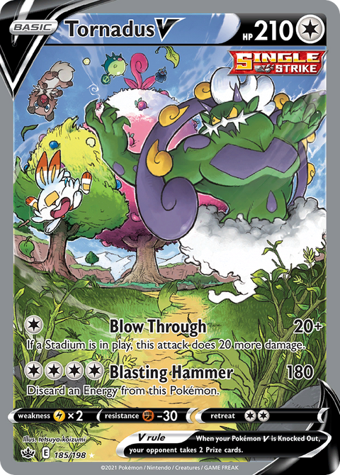 Tornadus V (Alternate Full Art) - 185/198