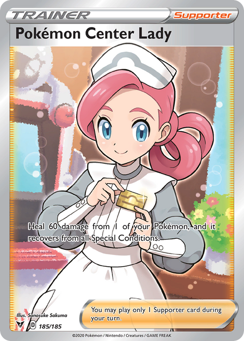 Pokémon Center Lady (Full Art) - 185/185