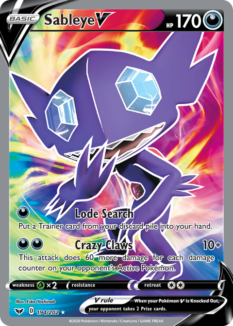 Sableye V (Full Art) - 194/202