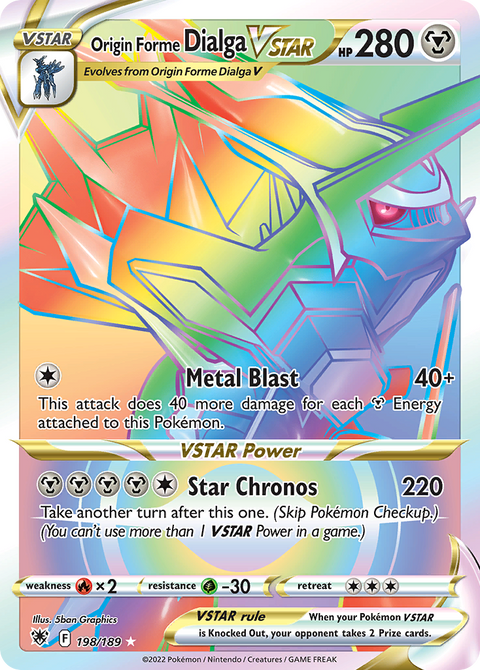 Origin Forme Dialga VSTAR (Secret) - 198/189