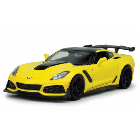 1:24 2019 Corvette ZR1 Yellow - Motor Max Diecast