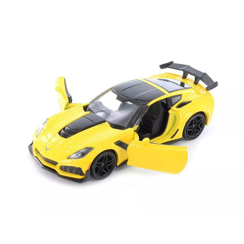 1:24 2019 Corvette ZR1 Yellow - Motor Max Diecast