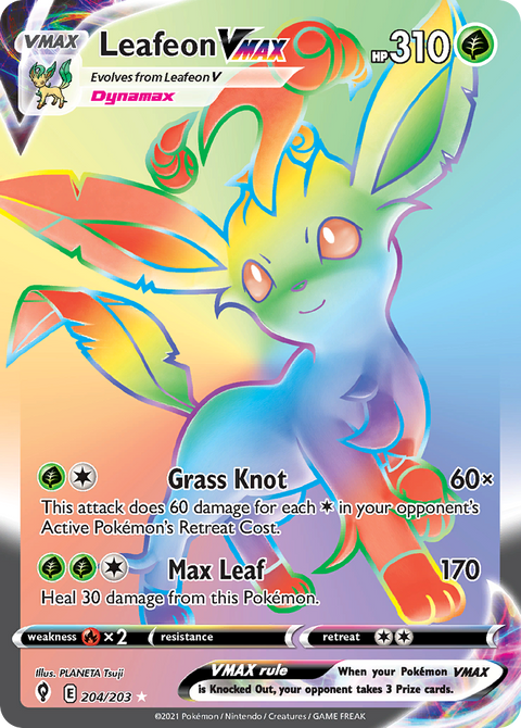 Leafeon VMAX (Secret) - 204/203