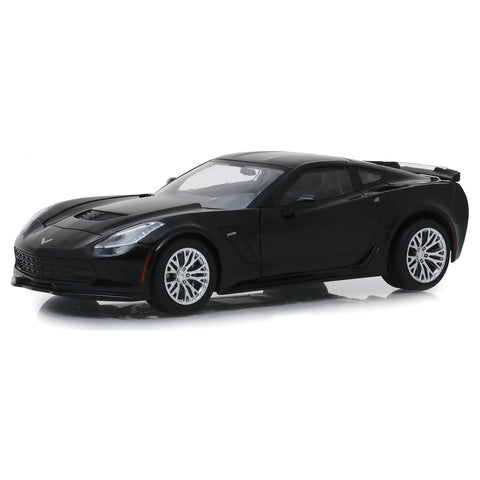 1:24 2019 Chevrolet Corvette Z06 Black - Greenlight Diecast