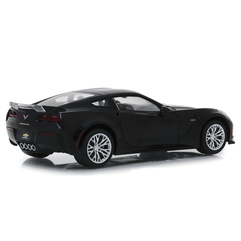 1:24 2019 Chevrolet Corvette Z06 Black - Greenlight Diecast