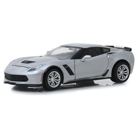 1:24 2019 Chevrolet Corvette Z06 Silver - Greenlight Diecast