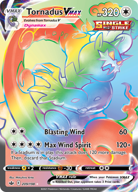 Tornadus VMAX (Secret) - 209/198