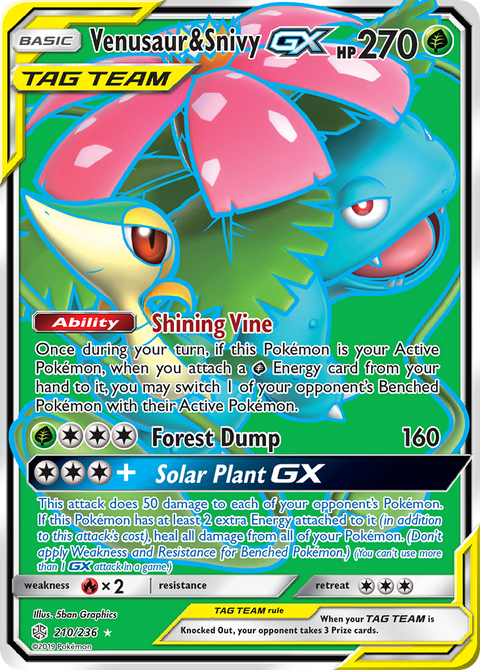 Venusaur & Snivy Tag Team GX - 210/236