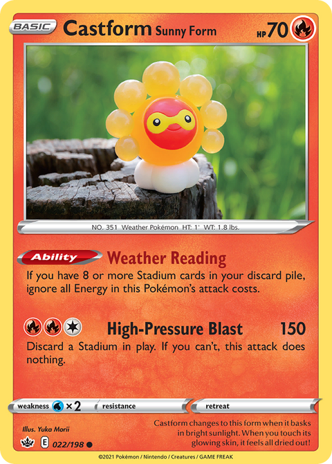 Castform Sunny Form - 022/198
