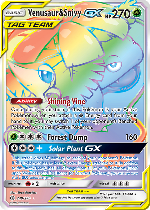 Venusaur & Snivy Tag Team GX - 249/236