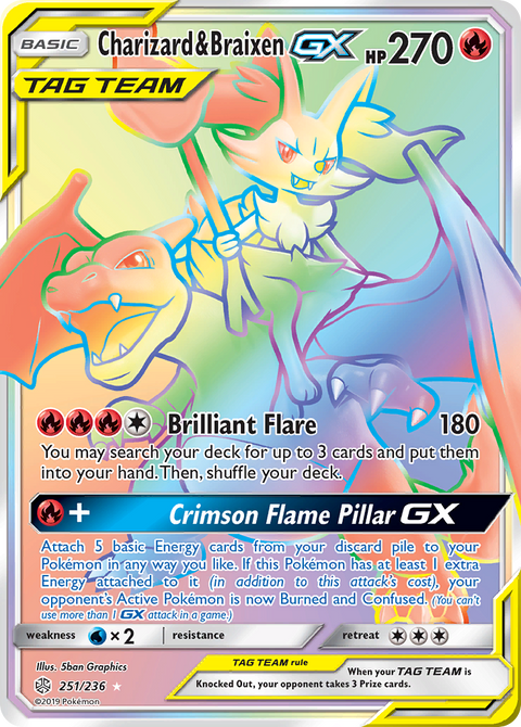 Charizard & Braixen Tag Team GX - 251/236