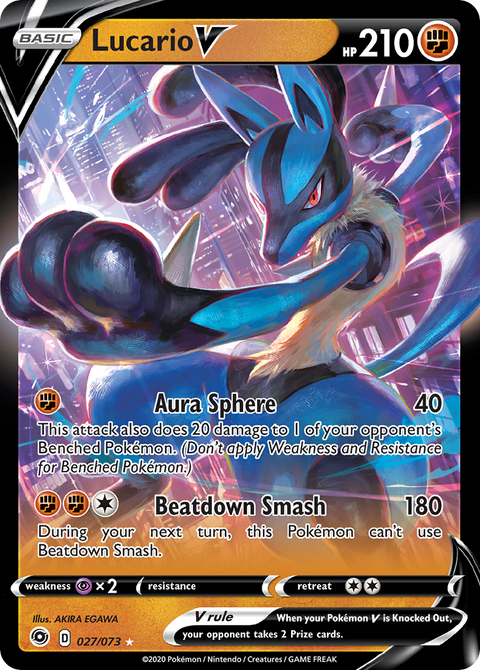 Lucario V  - 027/073