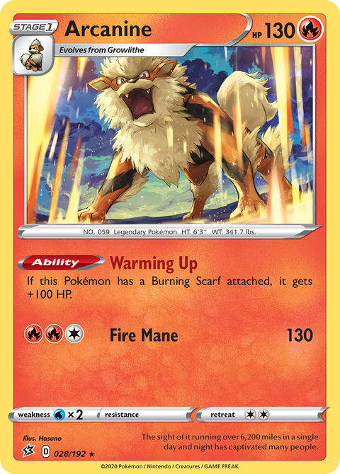 Arcanine - 028/192