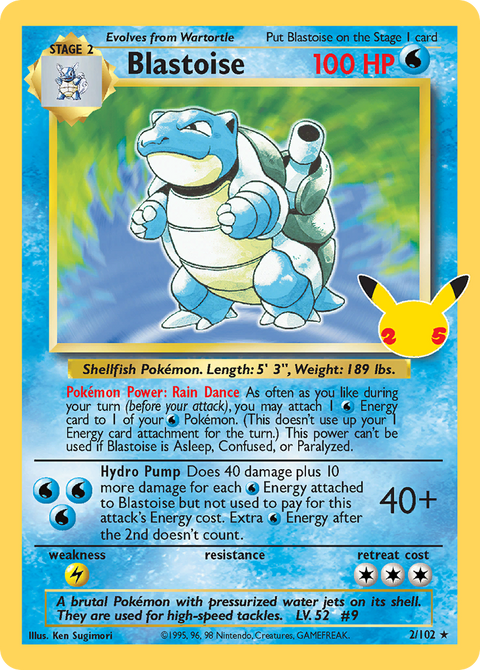 Blastoise - 2/102 (Celebrations)