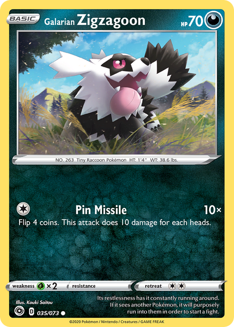 Galarian Zigzagoon  - 035/073