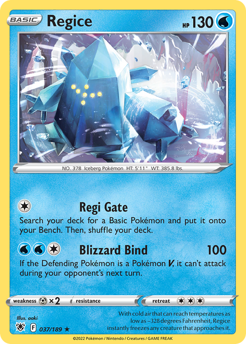 Regice - 037/189