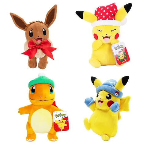 Pokemon Plush Seasonal Christmas Holiday Assortment 8″