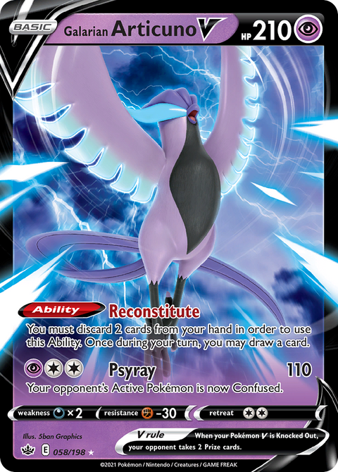 Galarian Articuno V - 058/198