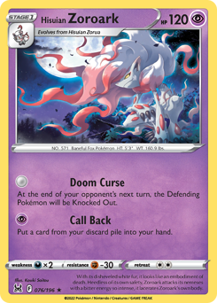 Hisuian Zoroark - 076/196