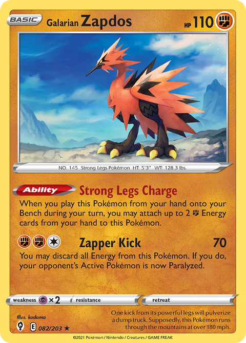 Galarian Zapdos - 082/203