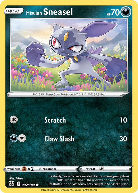 Hisuian Sneasel - 092/189